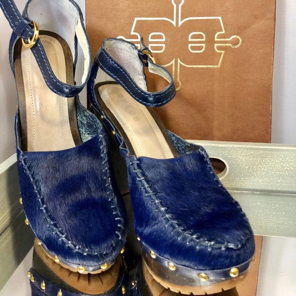 Blue Heels, Gorgeous Calf Hair Dulce Heels! - Picture 2 of 8